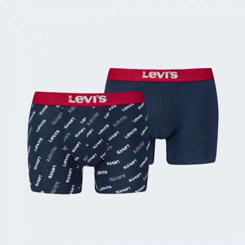 PACK 2 BOXERS LEVIS LOGO 701227428-004 BLUE/WHITE/RED