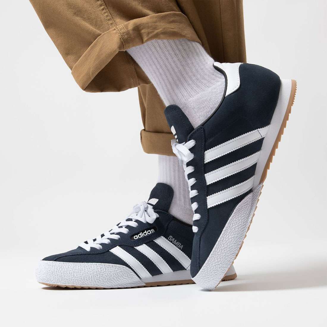 adidas samba super on feet