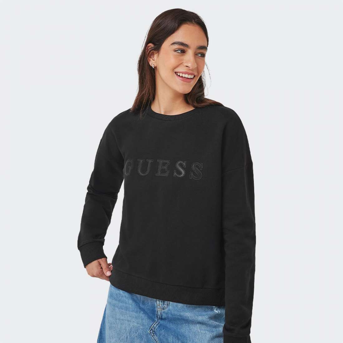 SWEATSHIRT GUESS ALENE JBLK