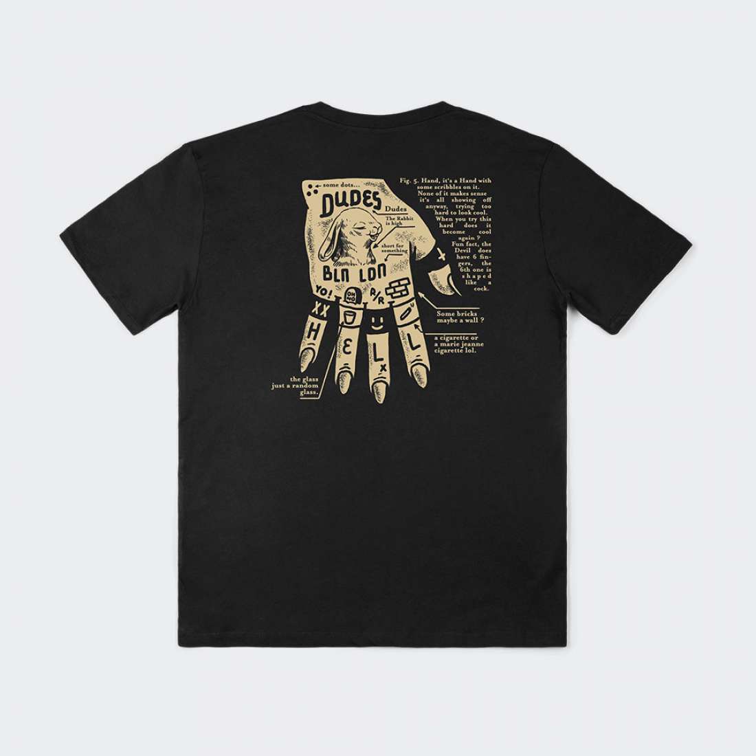 TSHIRT THE DUDES DEAD HAND BLACK