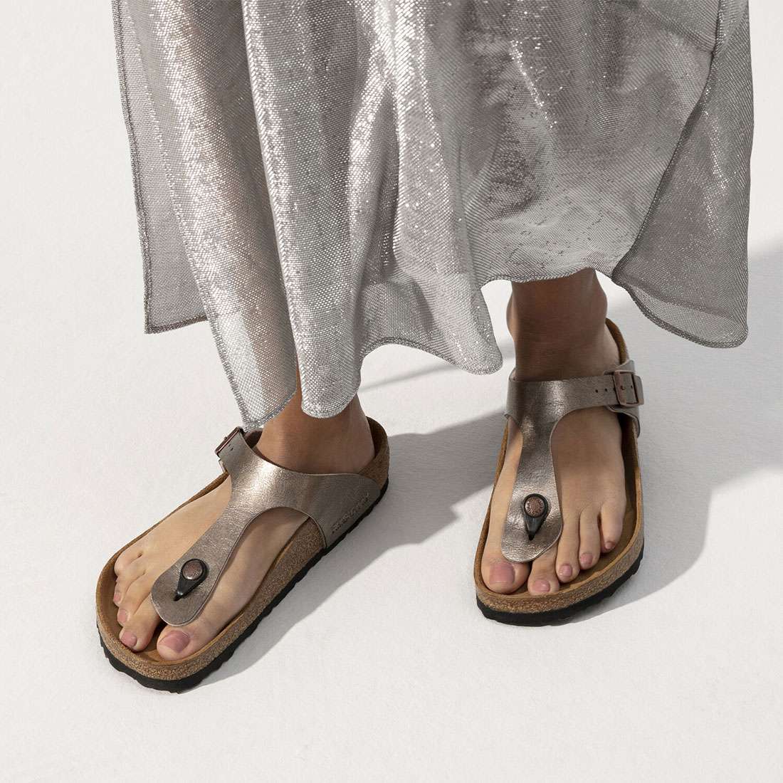 SANDÁLIAS BIRKENSTOCK GIZEH TAUPE/GRACEFUL