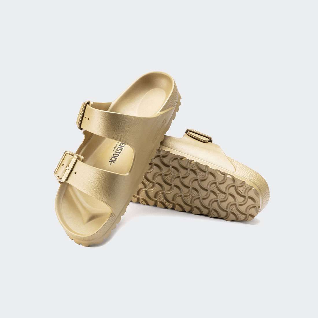 SANDÁLIAS BIRKENSTOCK ARIZONA ESSENTIALS GLAMOUR GOLD