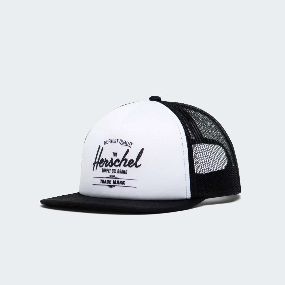 BONÉ HERSCHEL WHALER MESH WHITE/BLACK