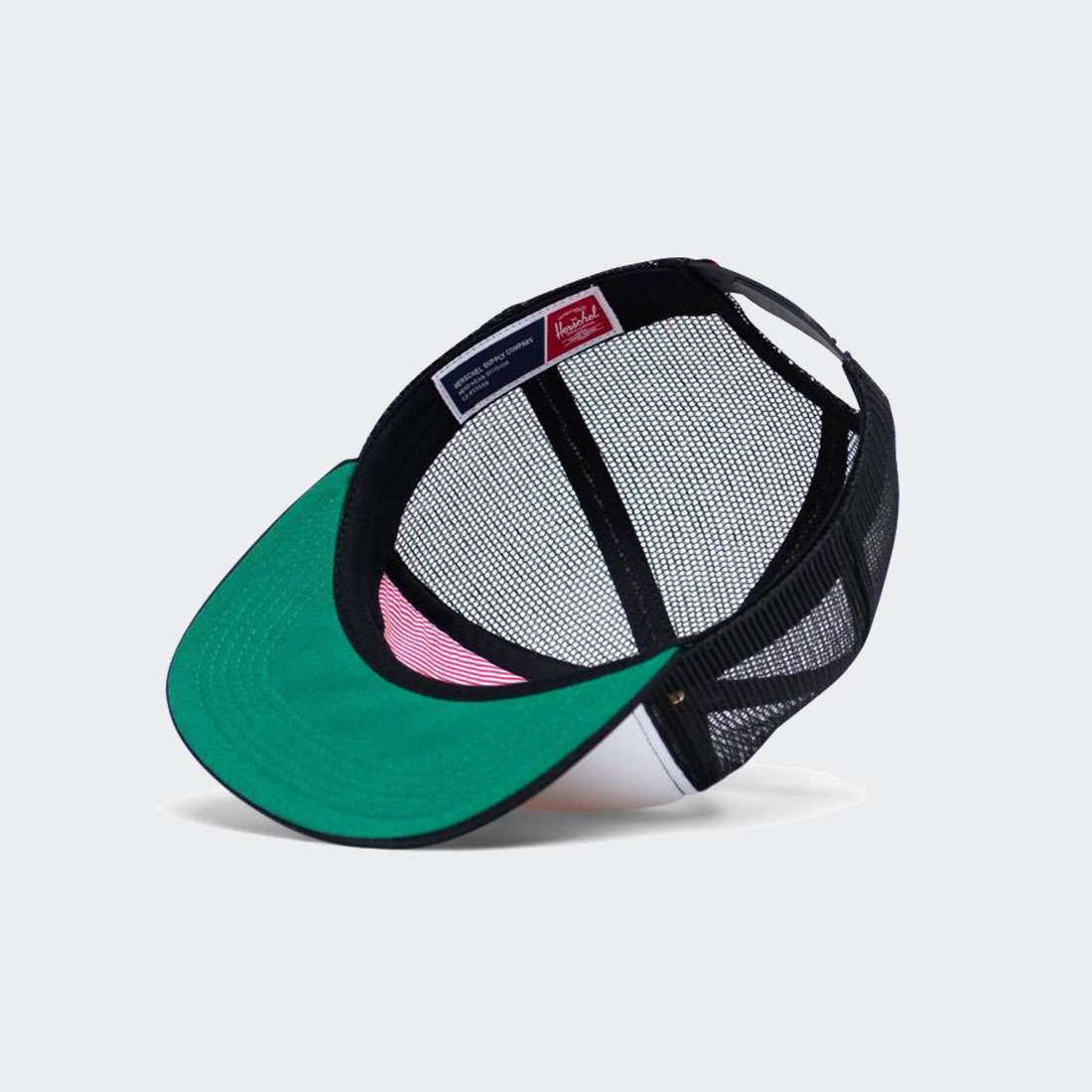 BONÉ HERSCHEL WHALER MESH WHITE/BLACK