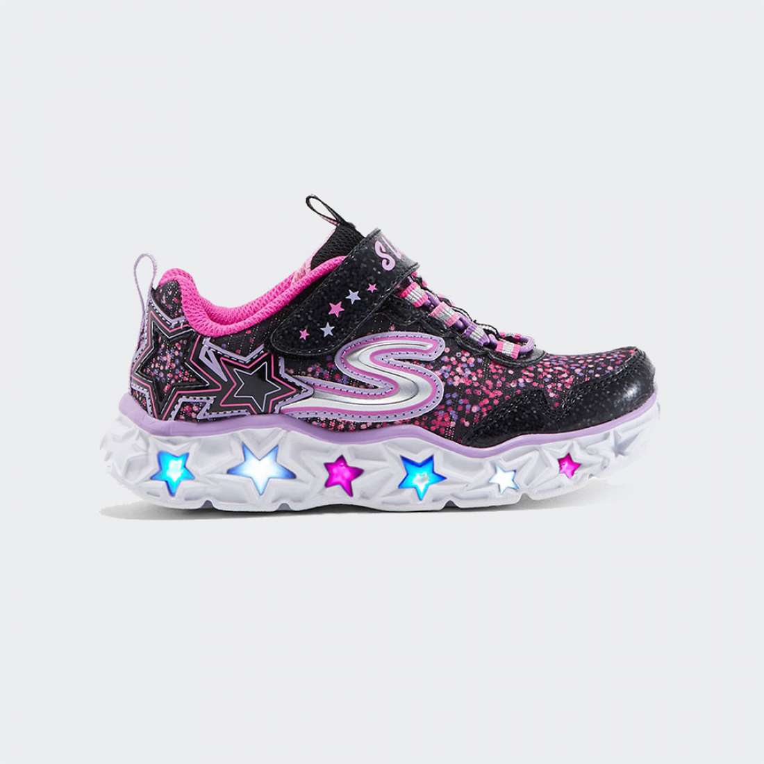 SKECHERS GALAXY LIGHTS BLACK/PINK