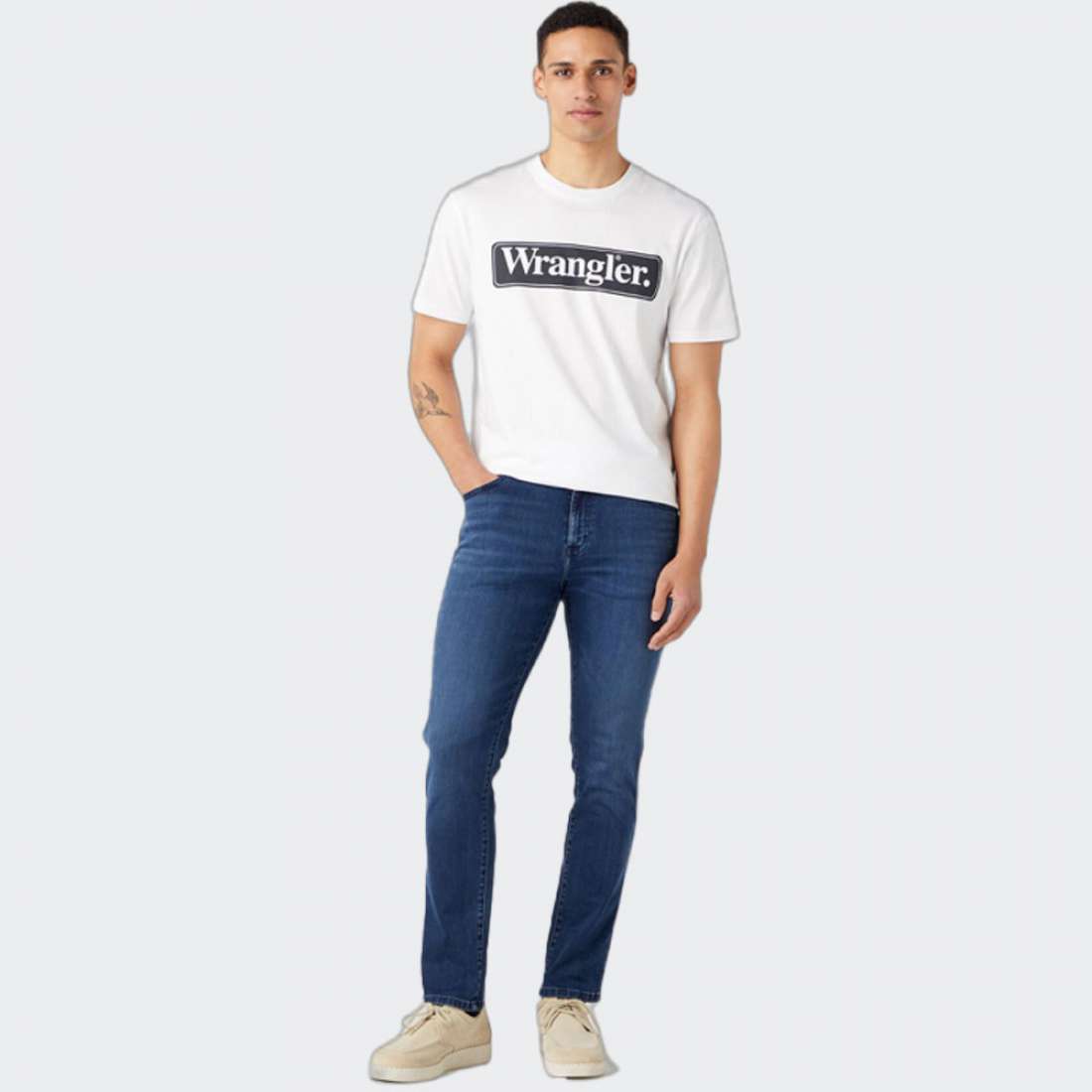 TSHIRT WRANGLER 1123411 WHITE