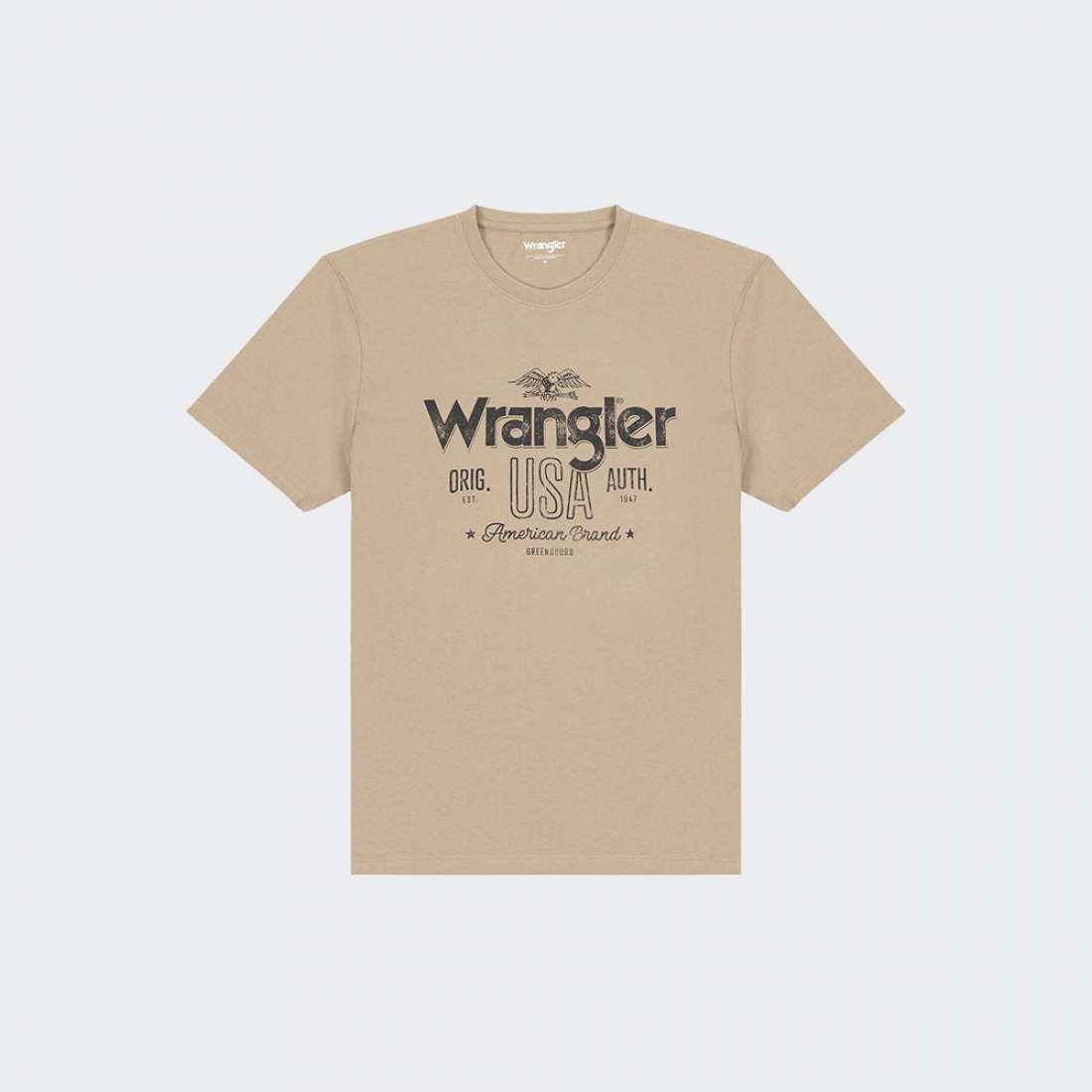 TSHIRT WRANGLER AMERICANA CHINCHILLA BROWN