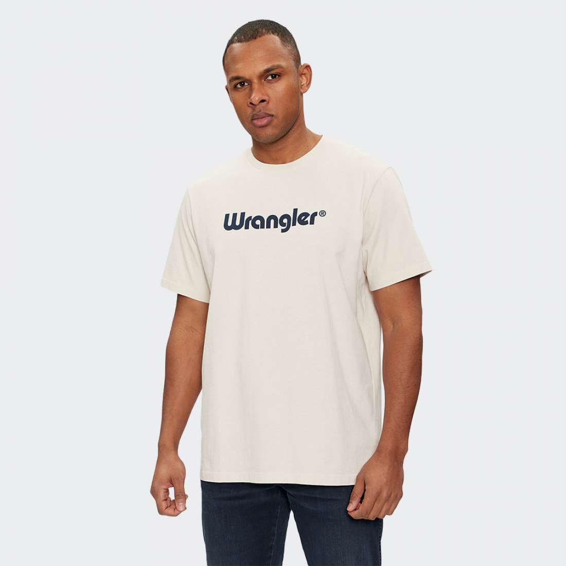 TSHIRT WRANGLER LOGO WHITE