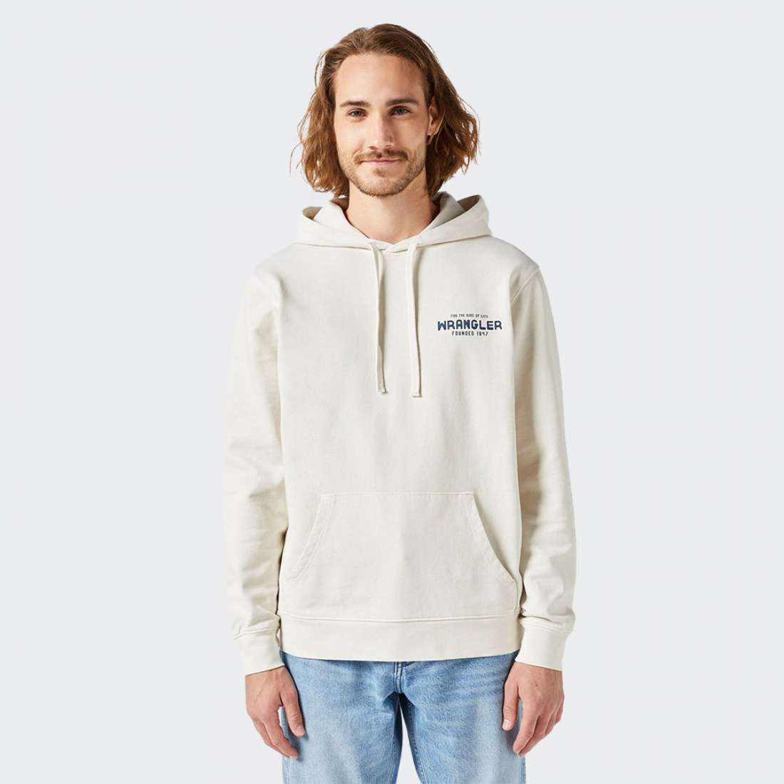 HOODIE WRANGLER GRAPHIC STONE