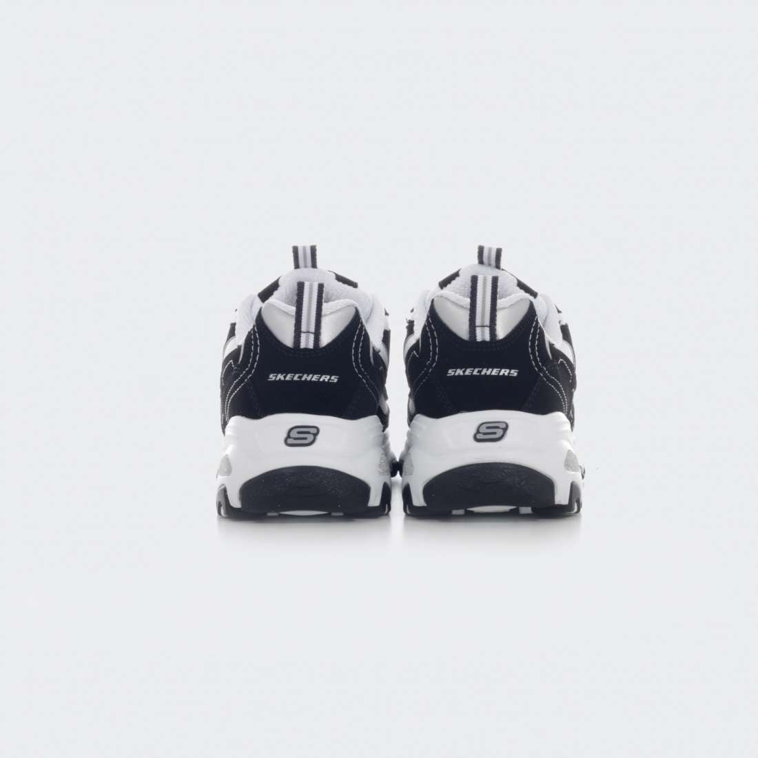 SKECHERS D LITES BIGGEST FAN BLACK/WHITE