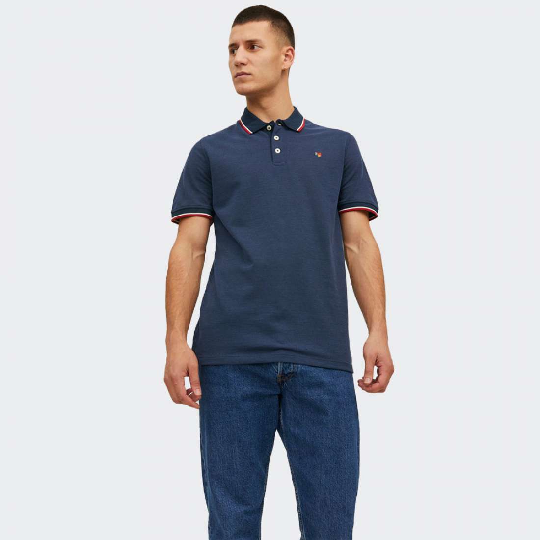 POLO JACK & JONES BLUWIN BLUE