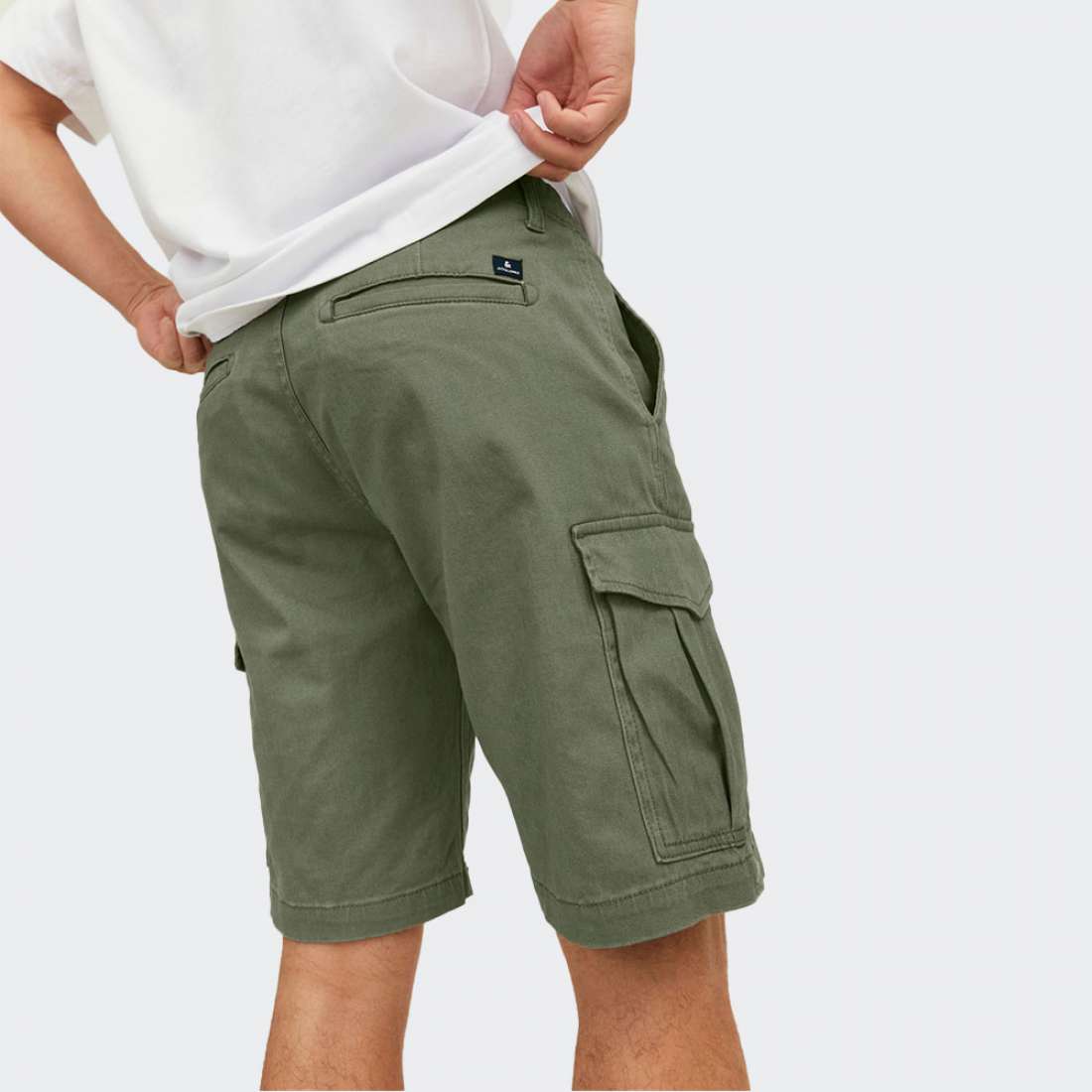 CALÇÕES JACK & JONES JOE CARGO DEEP LICHEN GREEN