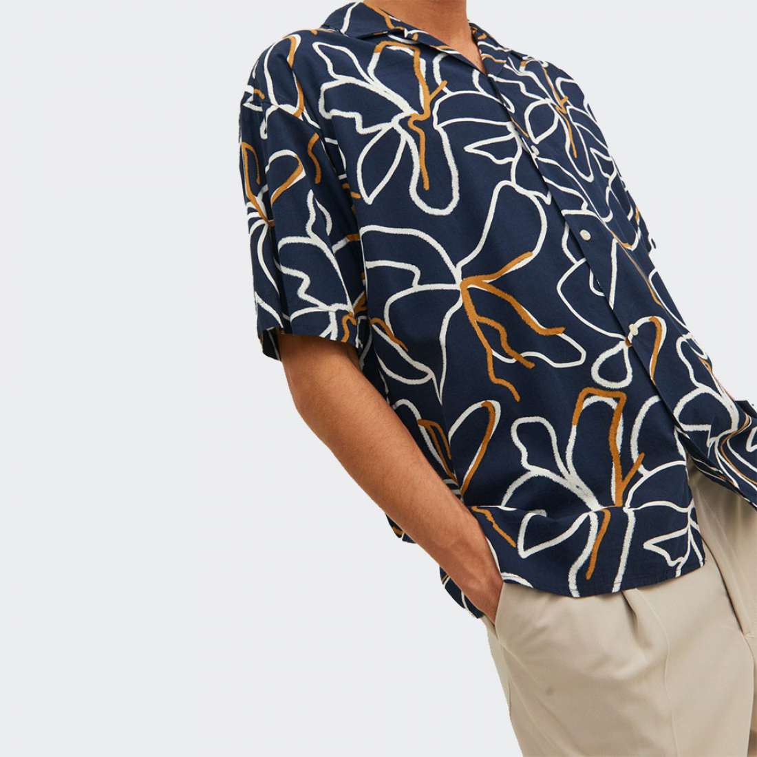 CAMISA JACK & JONES TROPIC RESORT NIGHT SKY