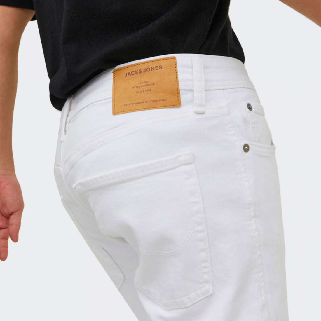 CALÇAS  JACK & JONES GLEEN WHITE DENIM