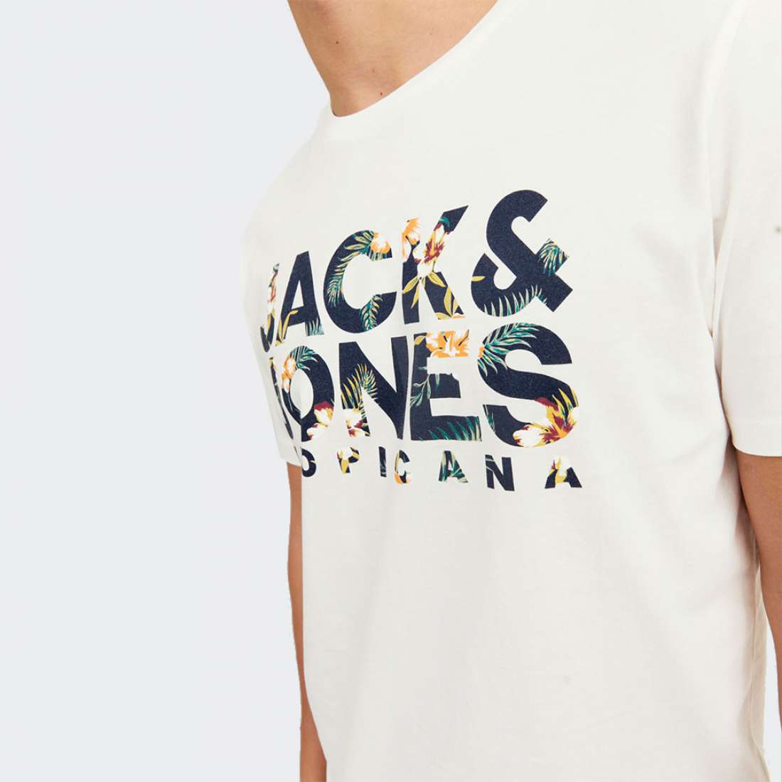 TSHIRT JACK & JONES BECS CLOUD DANCER