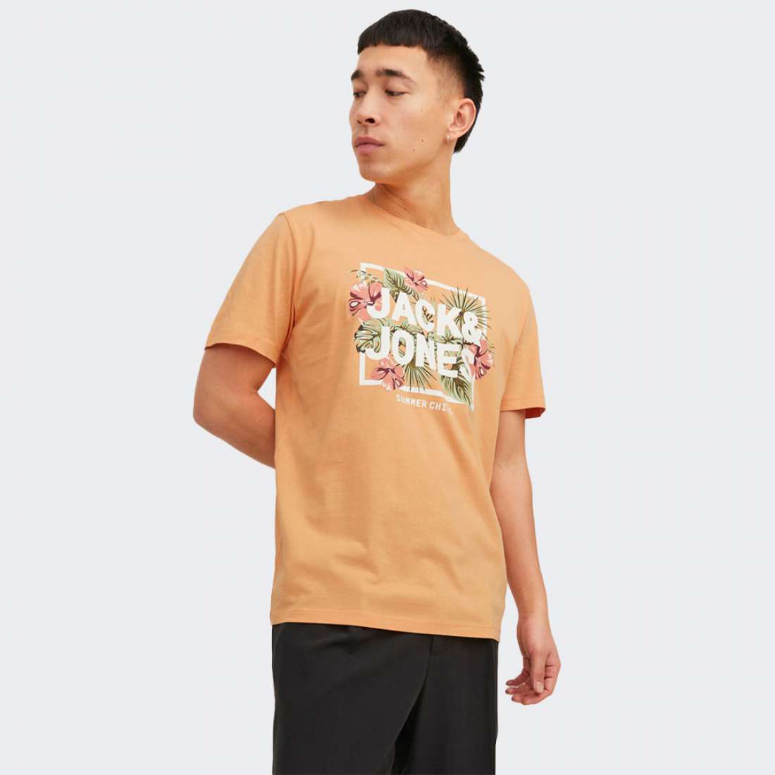 TSHIRT JACK & JONES BECS PUMPKIN