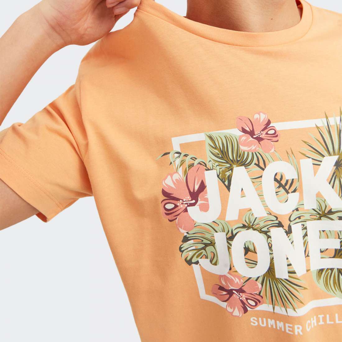 TSHIRT JACK & JONES BECS PUMPKIN