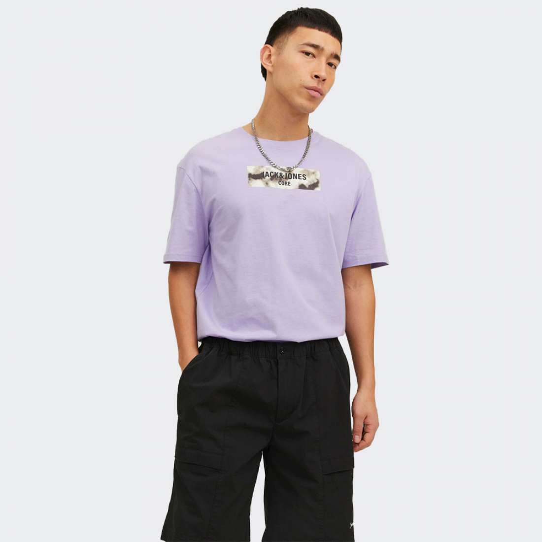 TSHIRT JACK & JONES ENERGY LOGO LAVENDER