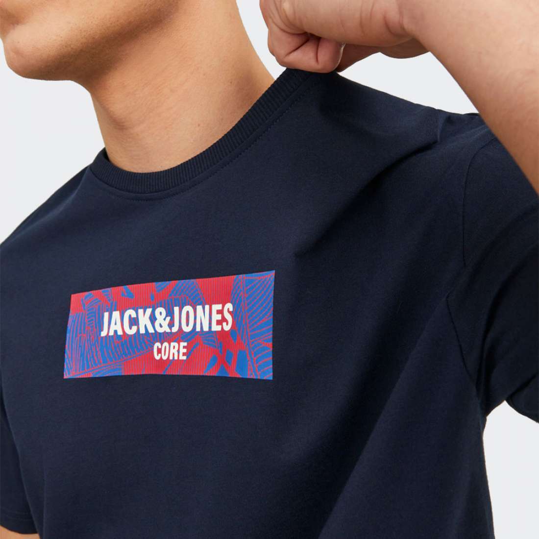 TSHIRT JACK & JONES ENERGY LOGO NAVY BLAZER