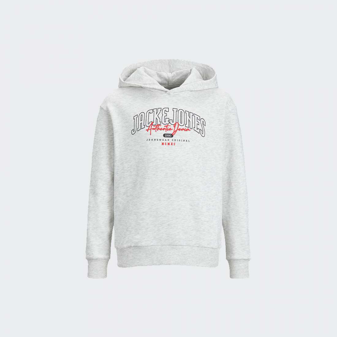 HOODIE JACK & JONES LARRY JR WHITE MELANGE