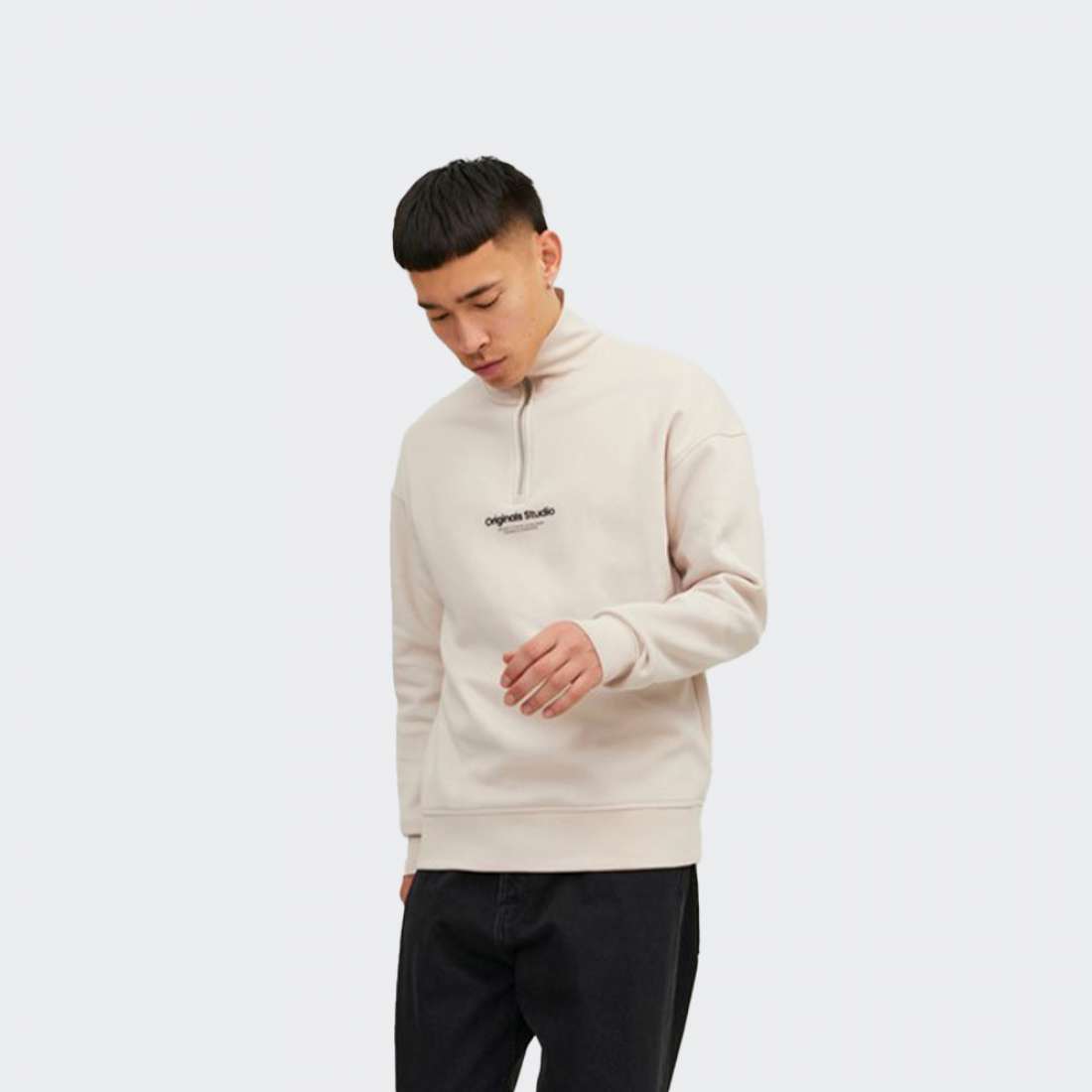 SWEATSHIRT JACK & JONES JORVESTERBRO MOONBEAM