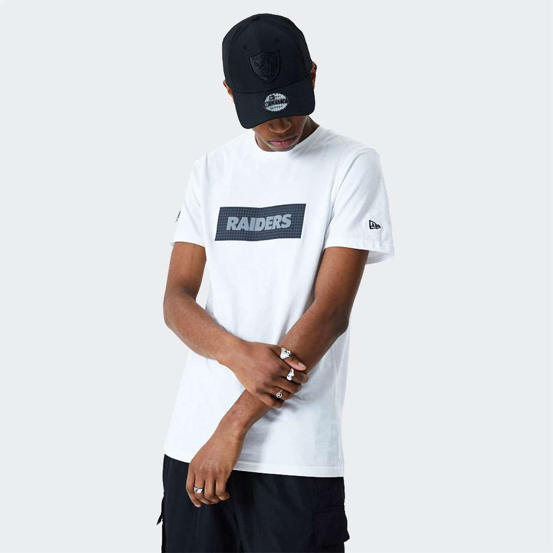 T-SHIRT NEW ERA LA RAIDERS PRINT BOX WHITE
