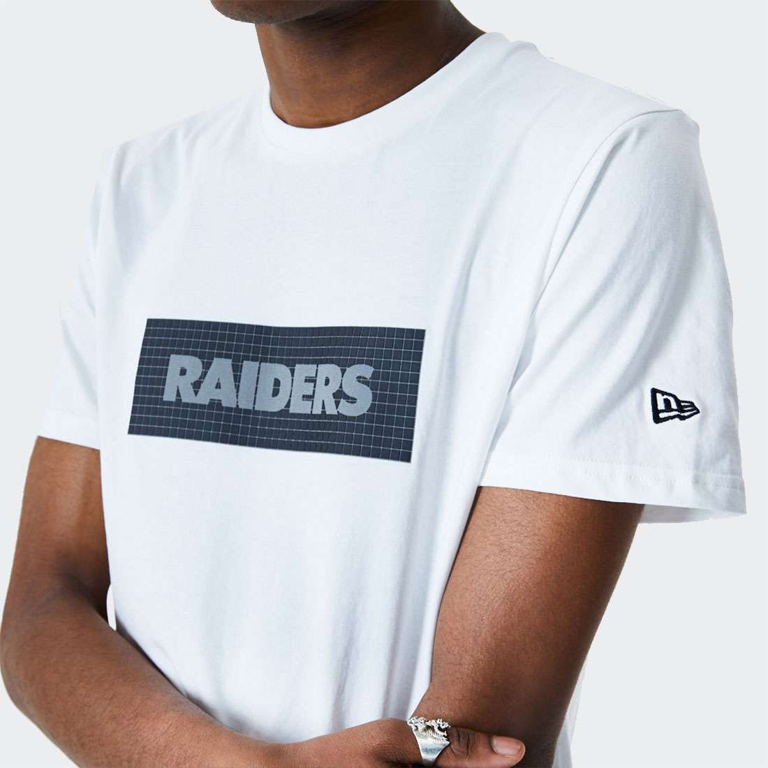 T-SHIRT NEW ERA LA RAIDERS PRINT BOX WHITE