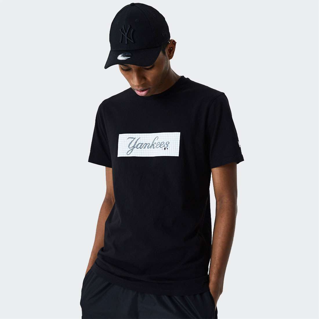 T-SHIRT NEW ERA NEW YROK YANKEES PRINT BOX BLACK