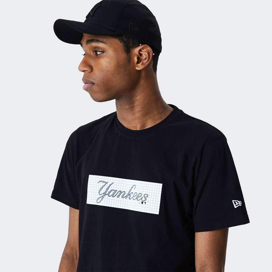 T-SHIRT NEW ERA NEW YROK YANKEES PRINT BOX BLACK