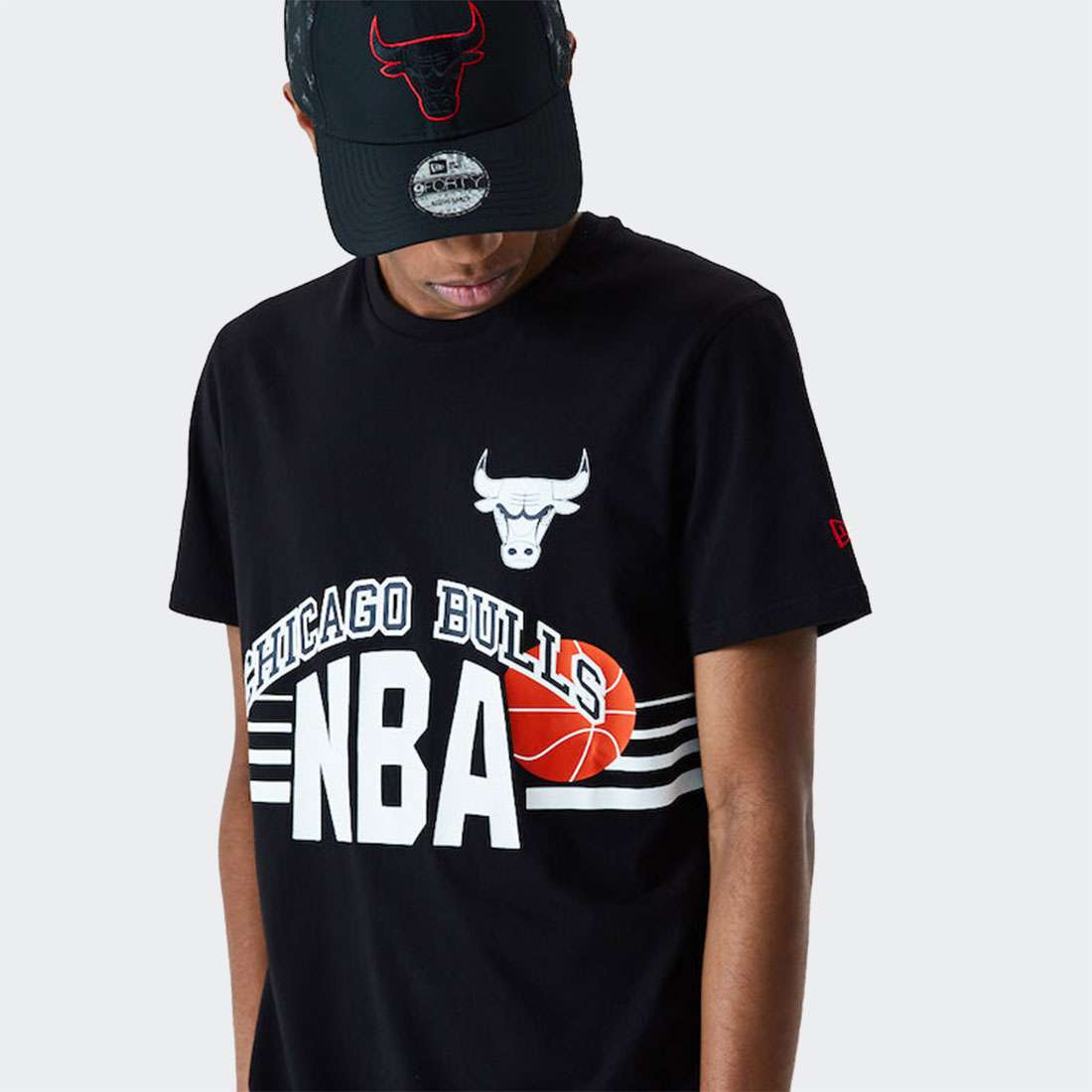 T-SHIRT NEW ERA CHICAGO BULLS NBA BLACK
