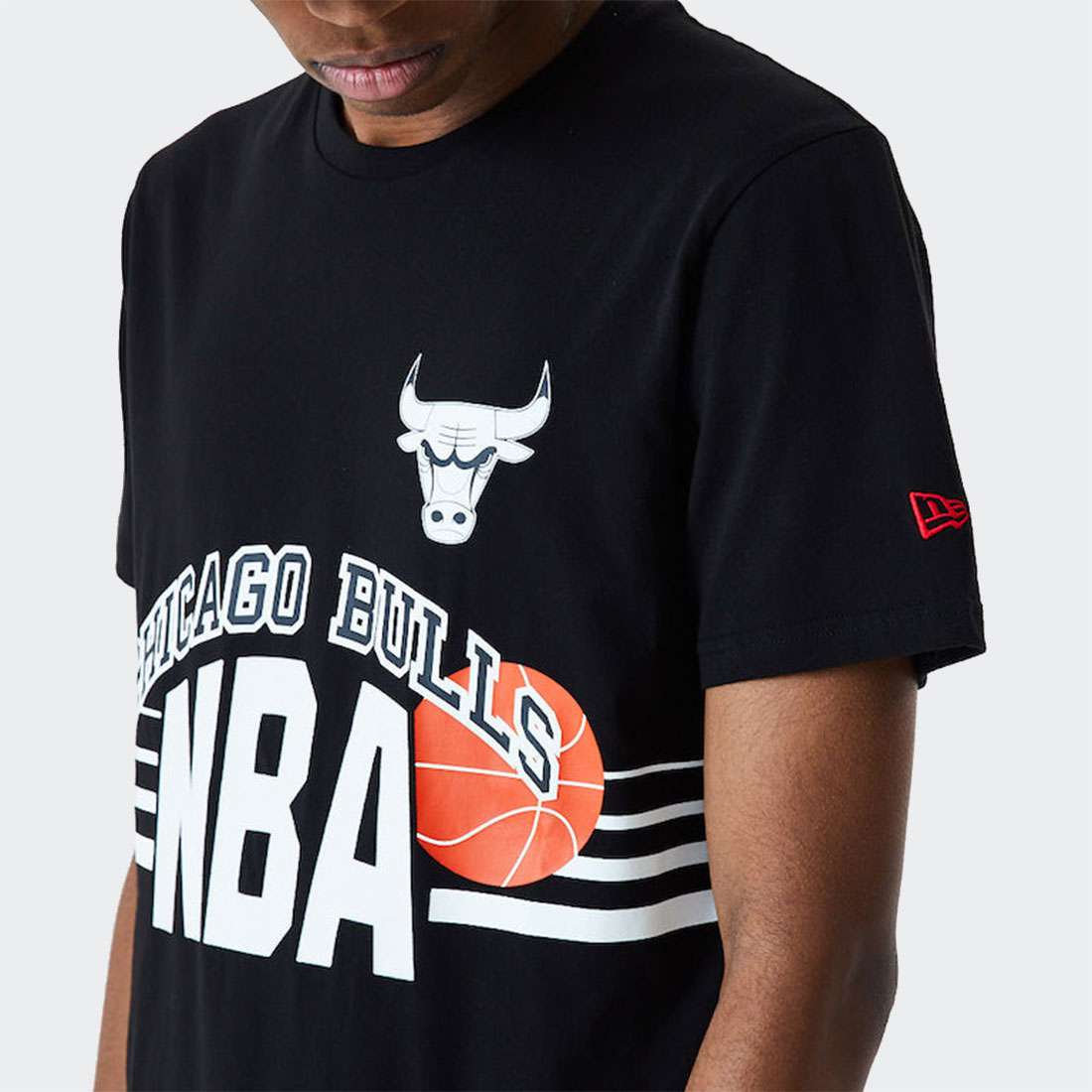 T-SHIRT NEW ERA CHICAGO BULLS NBA BLACK