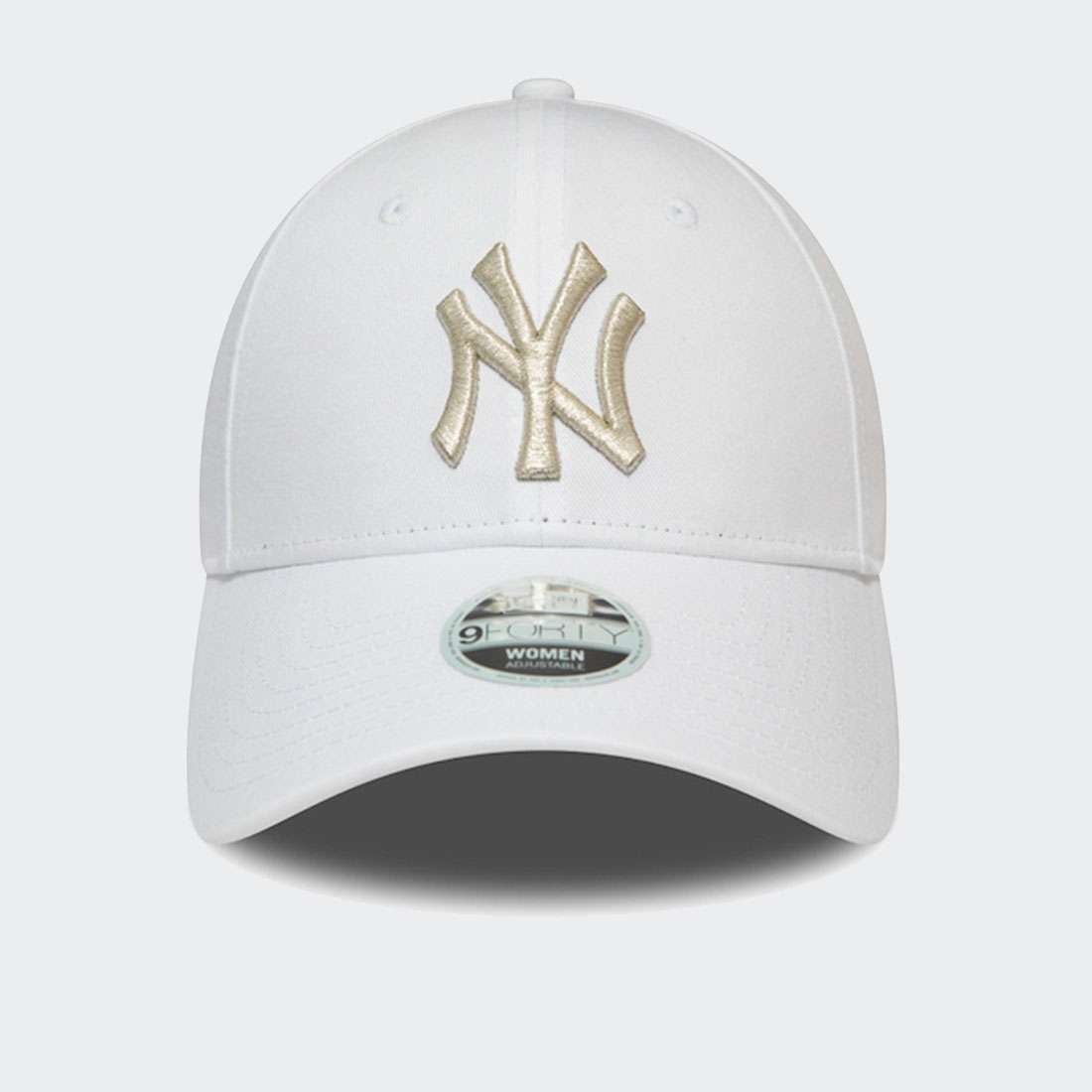 BONÉ NEW ERA NEW YORK YANKEES METALLIC LOGO WHITE