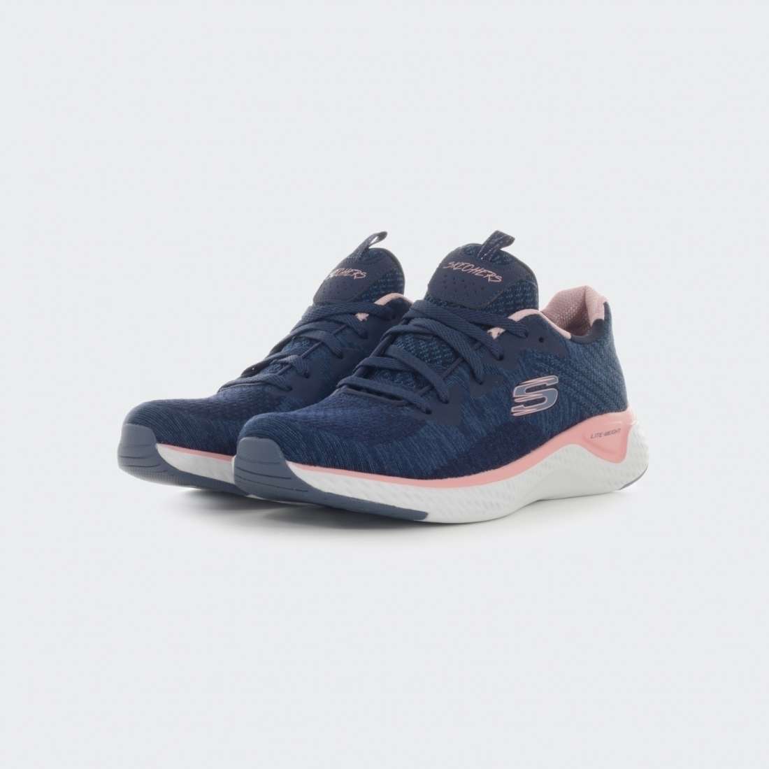 SKECHERS SOLAR FUSE BRISK ESCAPE NAVY/PINK