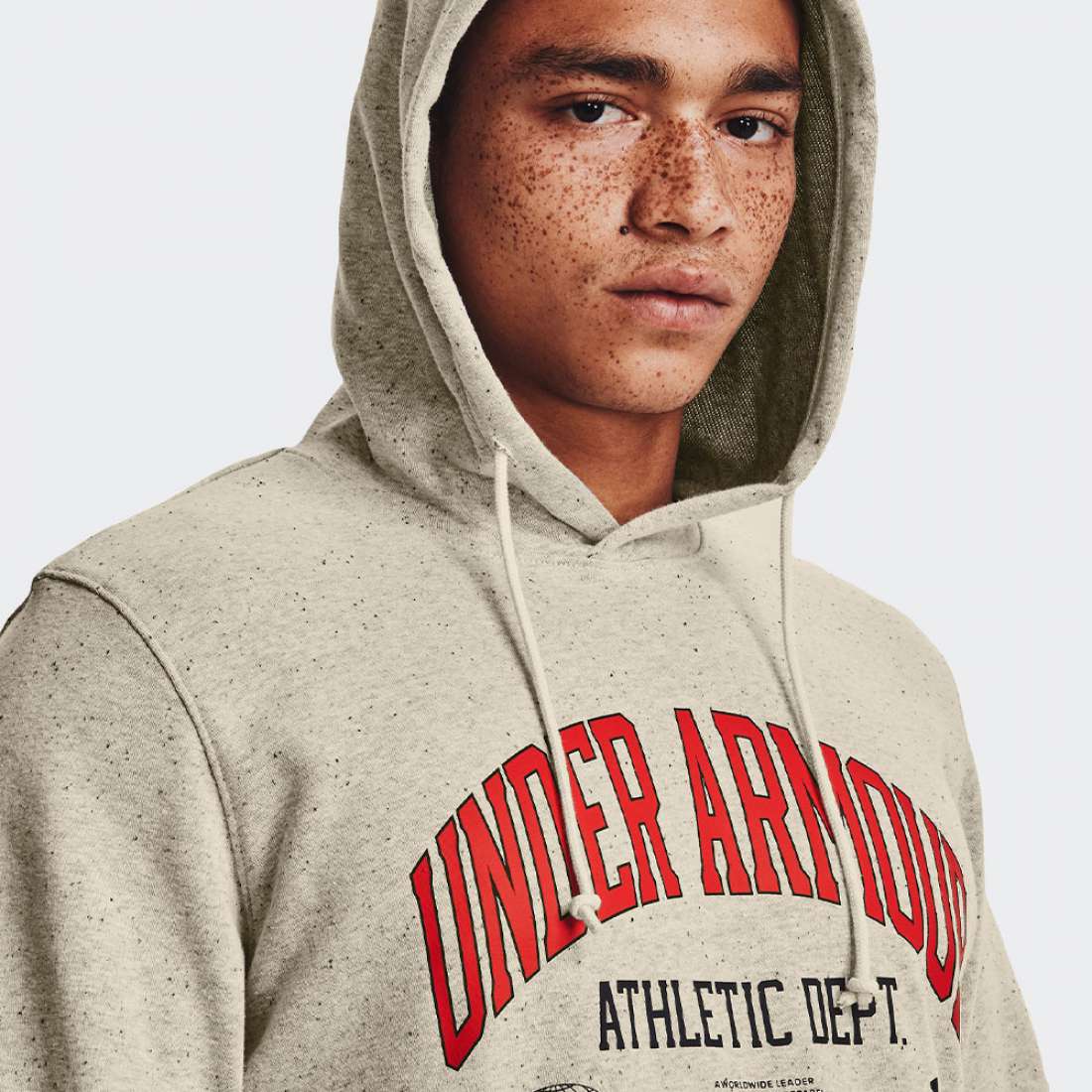 HOODIE UNDER ARMOUR UA RIVAL TRY ATHLC BRN