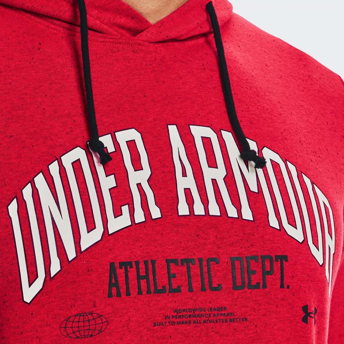 HOODIE UNDER ARMOUR UA RIVAL TRY ATHLC RED