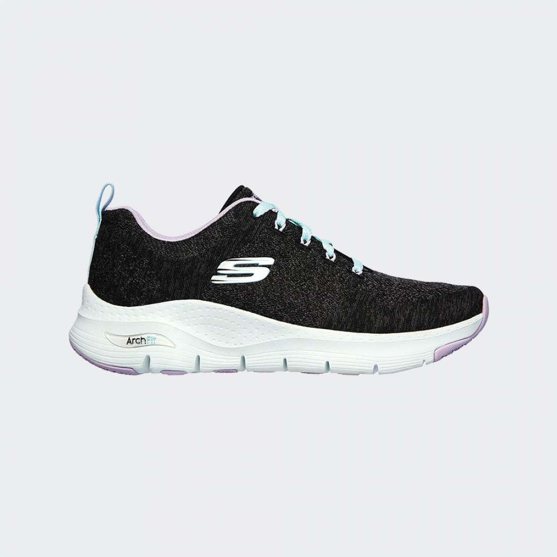 SKECHERS ARCH FIT W BLACK/PURPLE