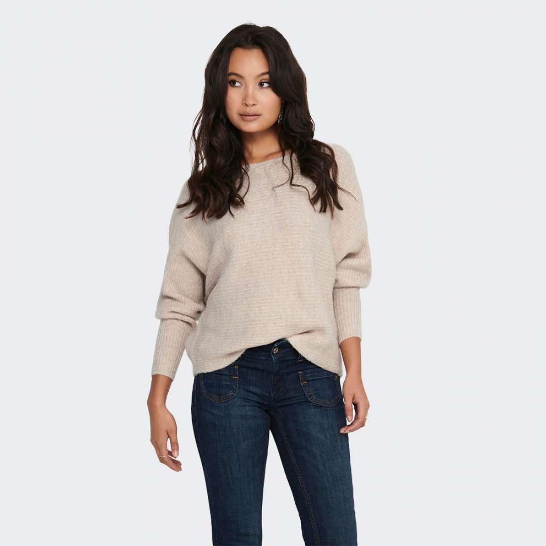 CAMISOLA ONLY BATWING ECRU