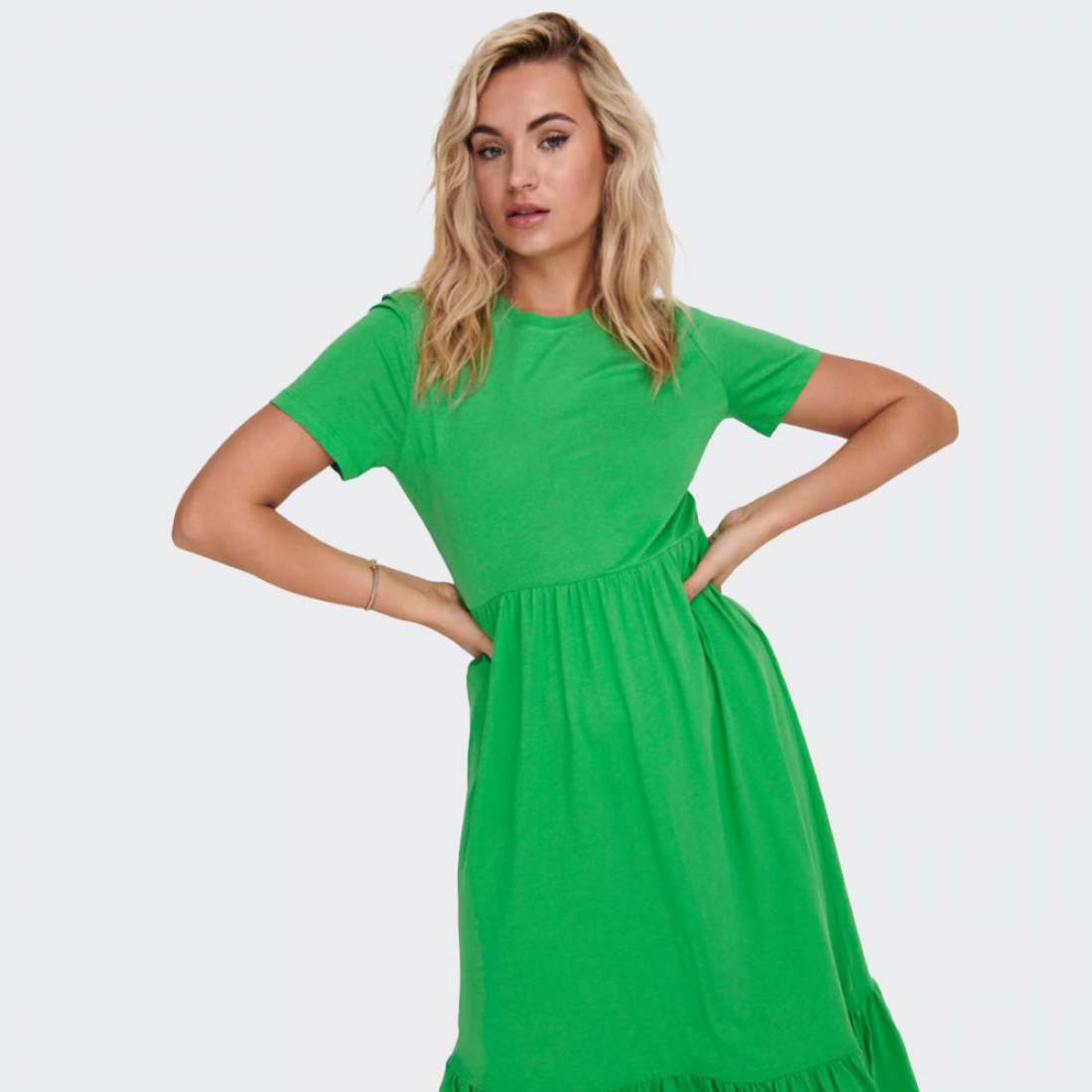 VESTIDO ONLY MAY LONG KELLY GREEN