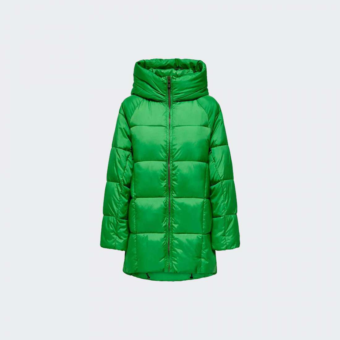 BLUSÃO ONLY ASTA OVERSIZE PUFFER GREEN BEE