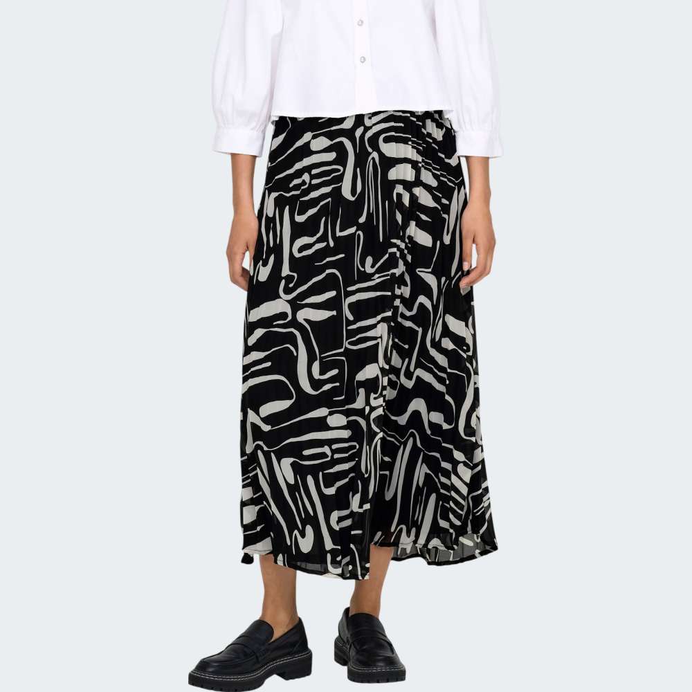 SAIA ONLY ONLSTAR LIFE PLISSE LONG SKIRT WVN