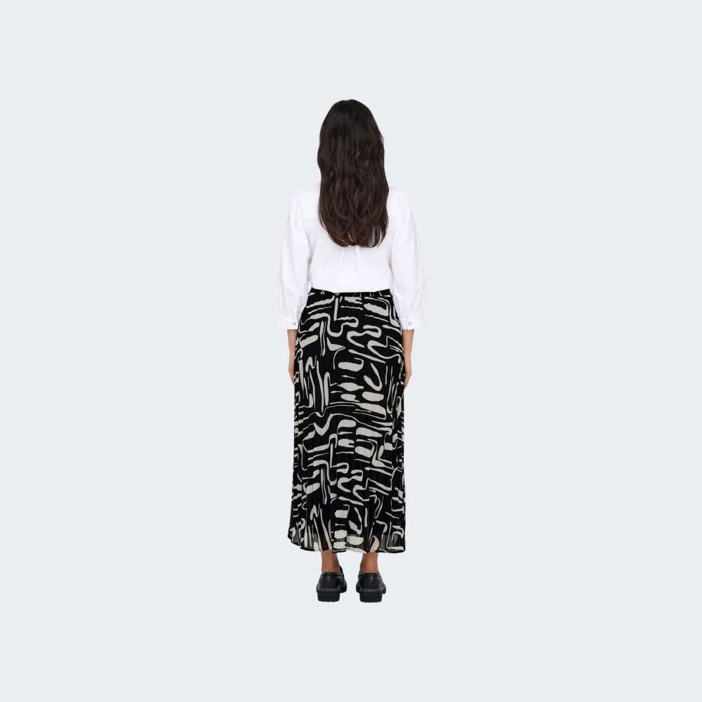 SAIA ONLY ONLSTAR LIFE PLISSE LONG SKIRT WVN