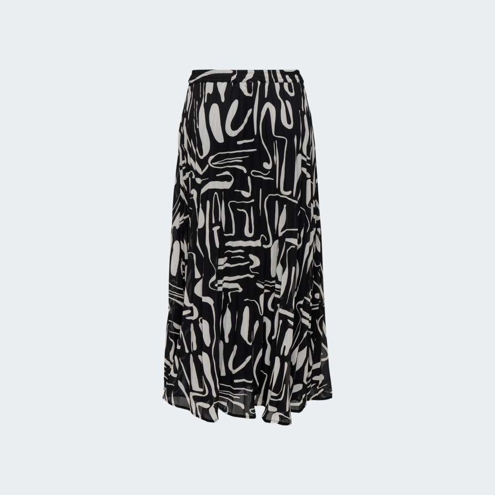 SAIA ONLY ONLSTAR LIFE PLISSE LONG SKIRT WVN