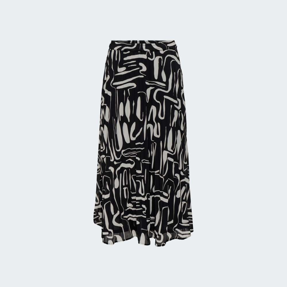 SAIA ONLY ONLSTAR LIFE PLISSE LONG SKIRT WVN