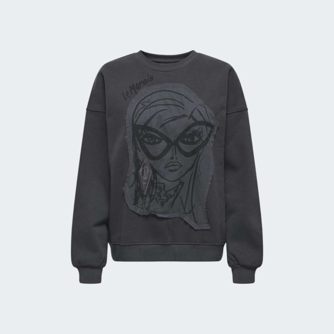 SWEATSHIRT ONLY COLIE GIRLS FACE
