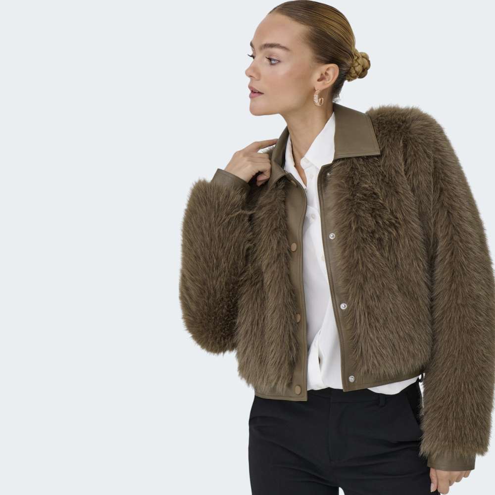 CASACO ONLY ONLYUMI LIFE FAUX FUR