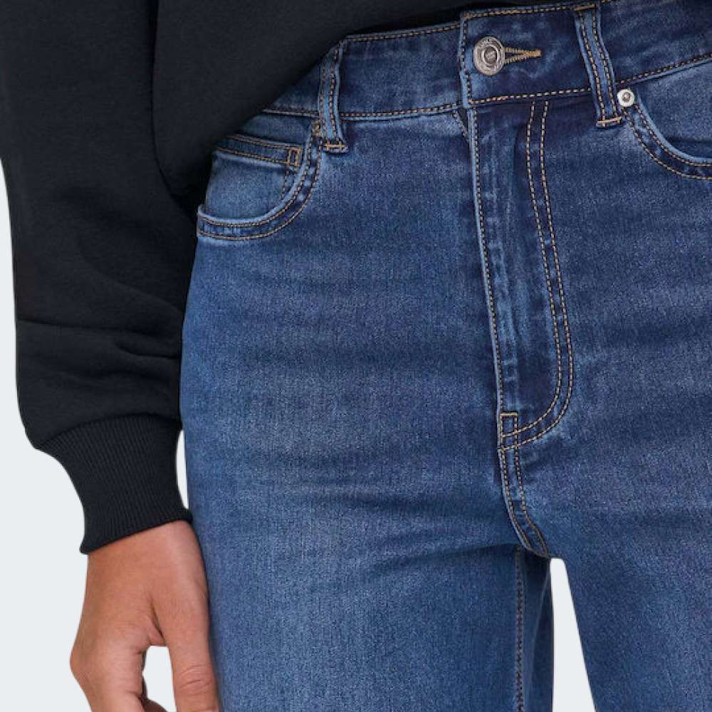 CALÇAS ONLY ONLMADISON-ROYAL HW WIDE DNM BF GUA