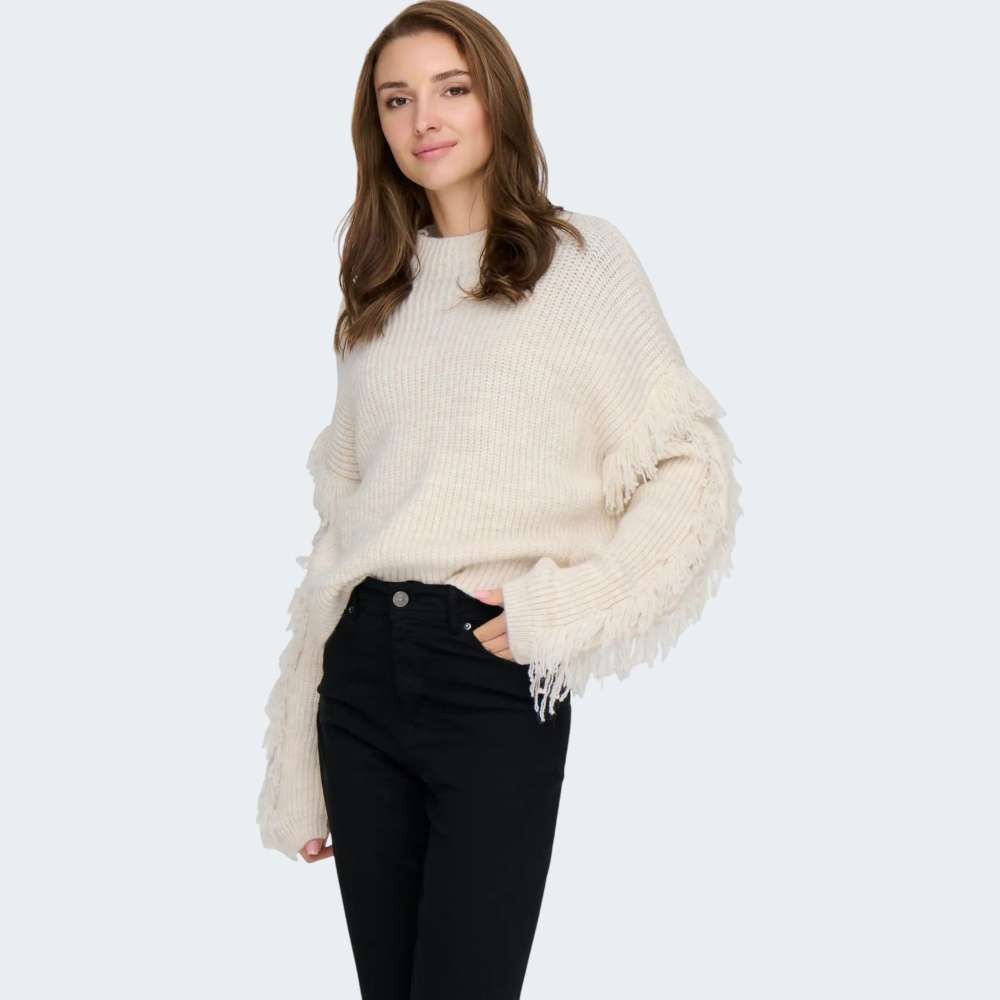 CAMISOLA ONLY ONLMOLLY LS SHORT FRILL KNT