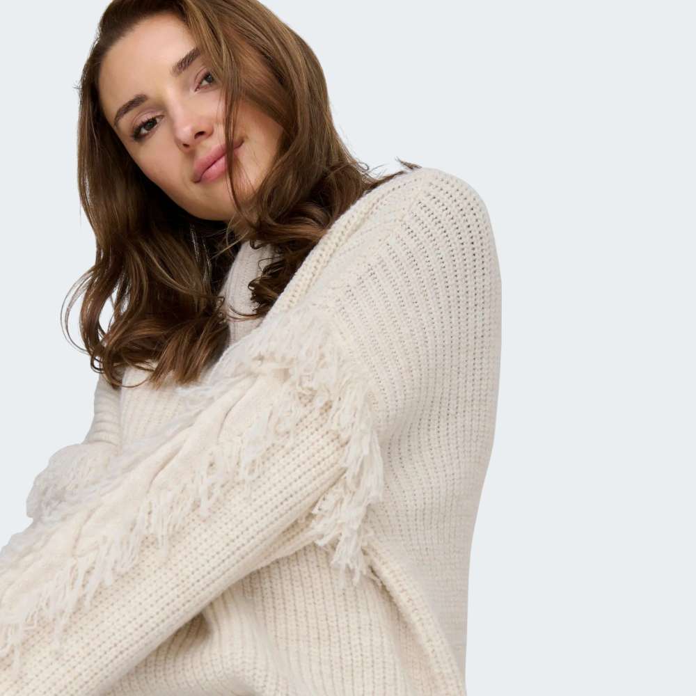 CAMISOLA ONLY ONLMOLLY LS SHORT FRILL KNT