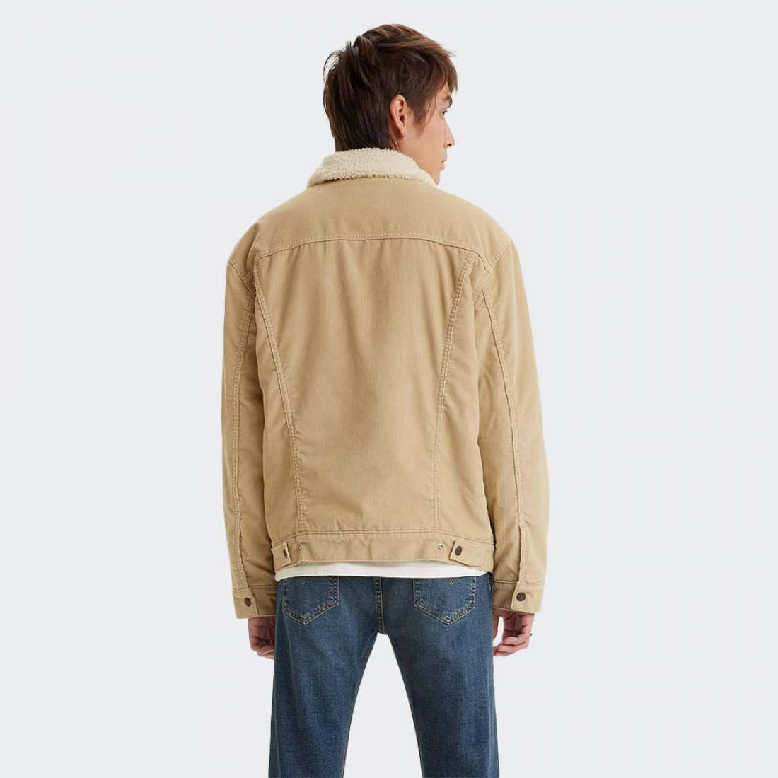 CASACO LEVIS TYPE 3 SHERPA TRUCKER OF RYE COR