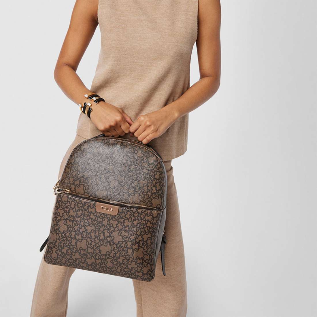 MOCHILA TOUS KAOS MINI MARRÓN